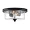 Nuvo Fixture, Flush, 2-Light, Incandescent, 60W, 120V, A19, Medium Base, Height: 6.25 60/7290 - alternate 2
